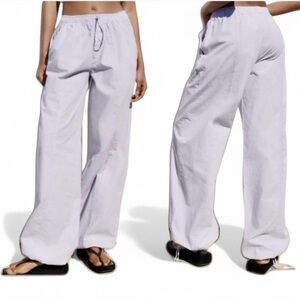 ZARA Lilac/Purple Parachute Pants {XSmall}